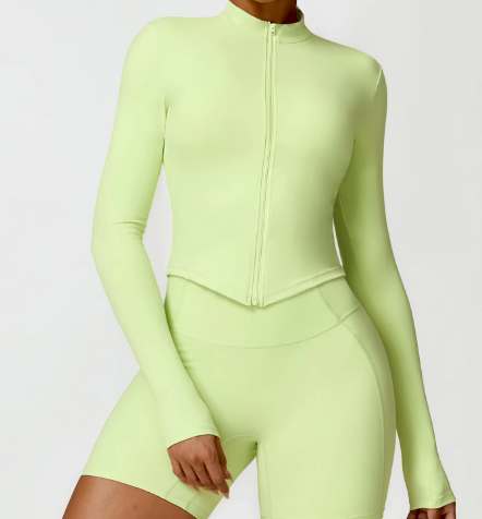 Lime Mojito Long Sleeve Zip Up